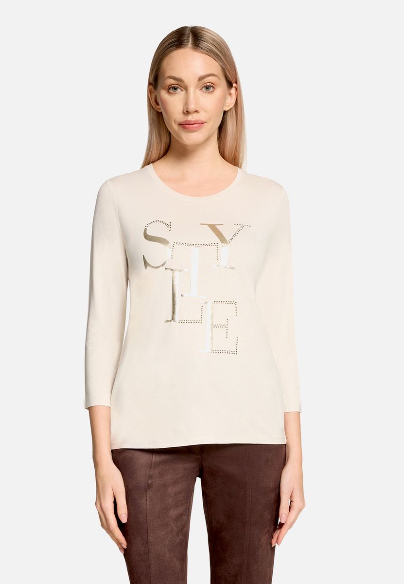 T-Shirt mit Grafik-Print und 3/4-Arm