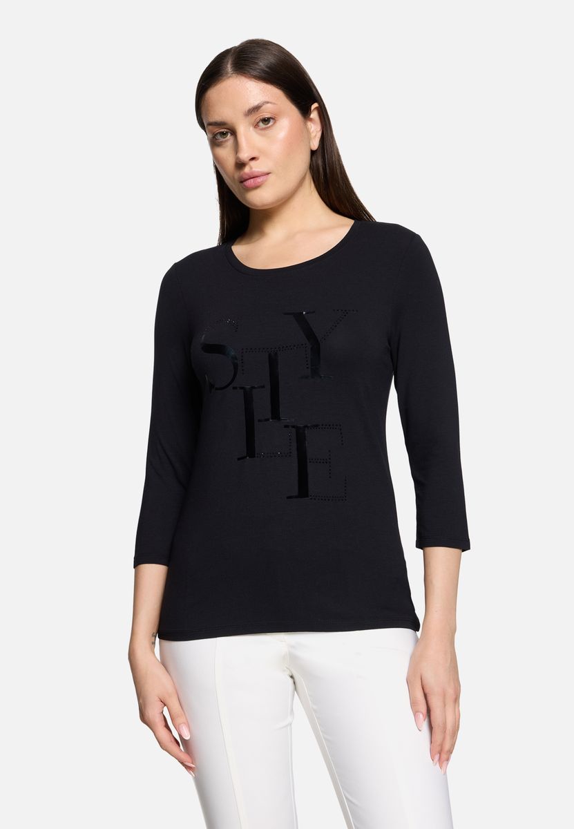 T-Shirt mit Grafik-Print und 3/4-Arm