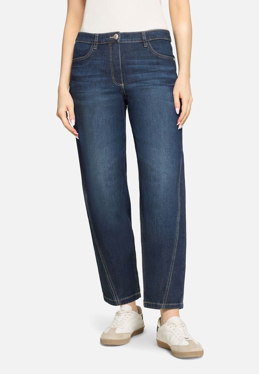 Feminine Relaxed-Fit Knöchel-Jeans