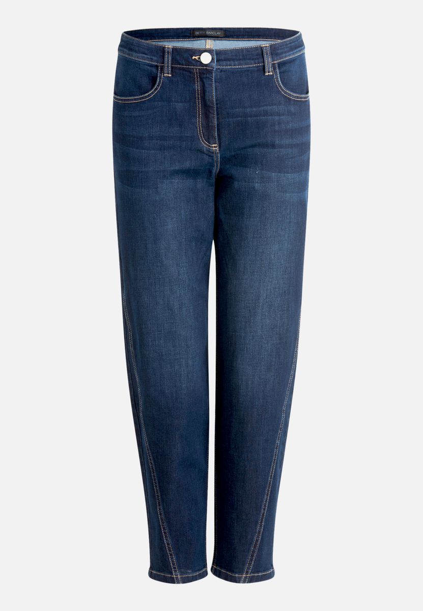 Feminine Relaxed-Fit Knöchel-Jeans