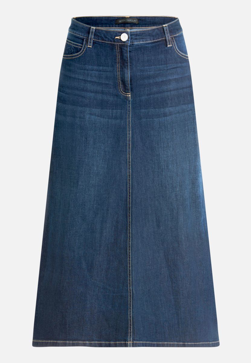 Midi-Jeansrock in A-Linie