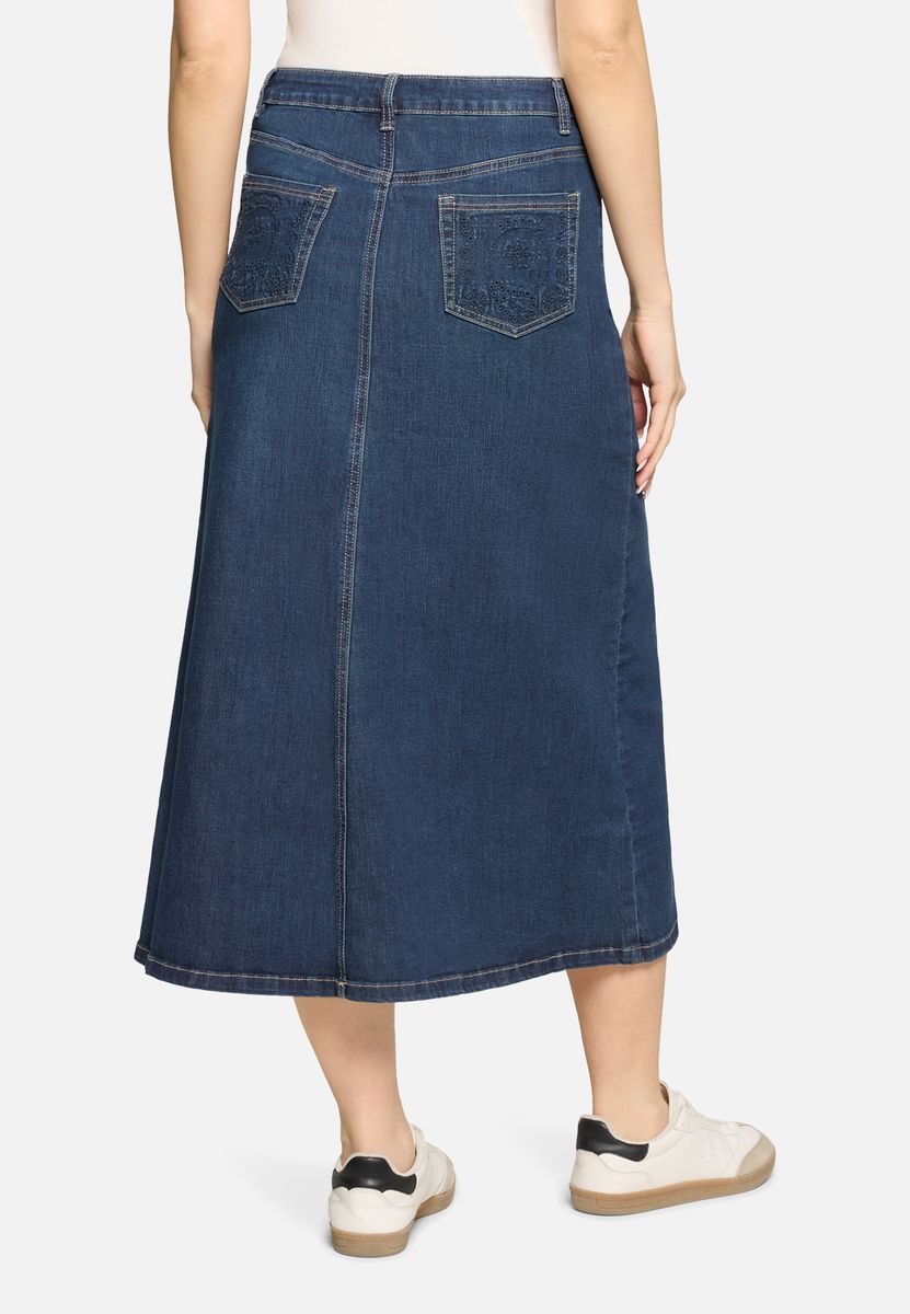 Midi-Jeansrock in A-Linie