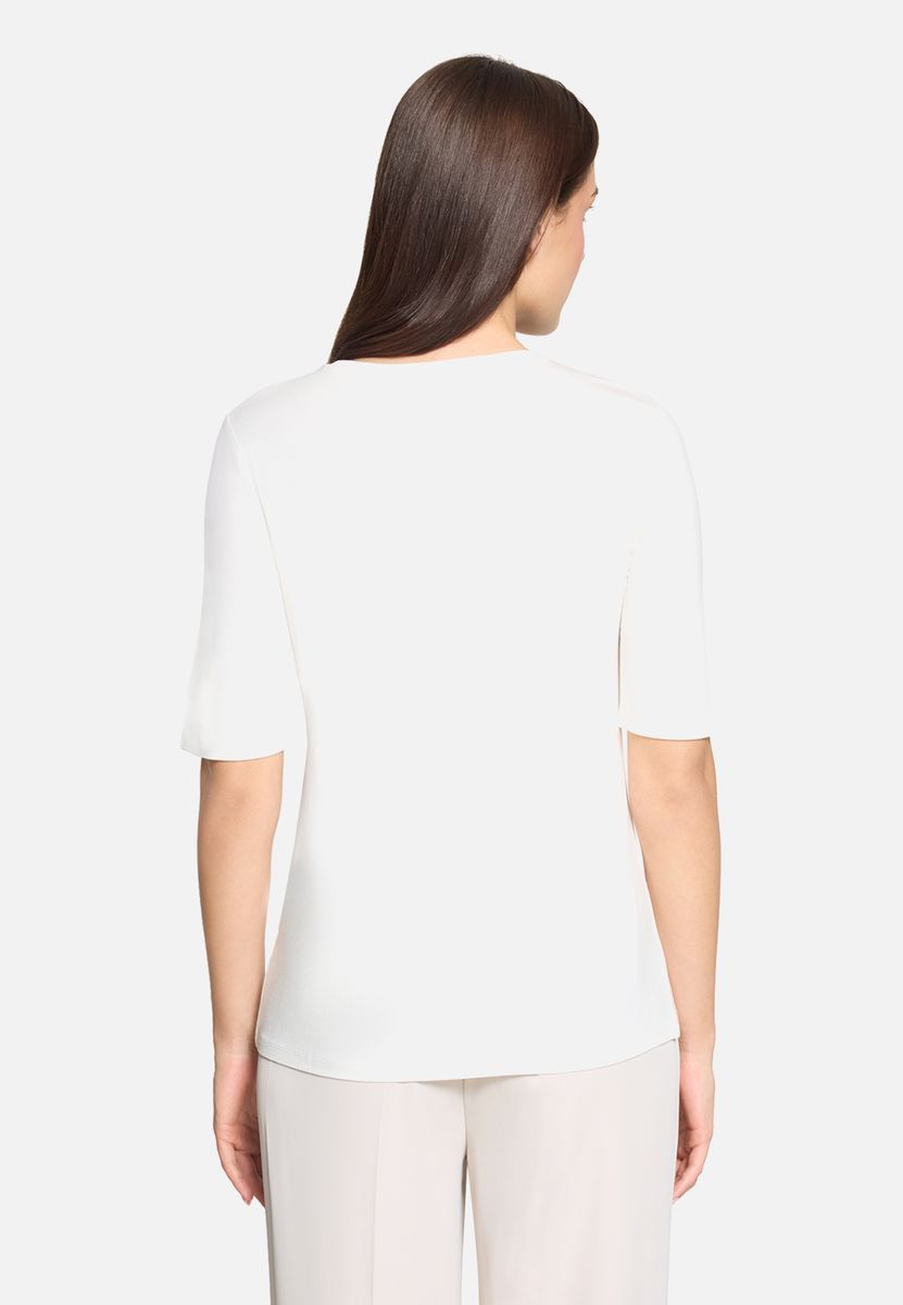 Kurzarmshirt mit Metallic-Print