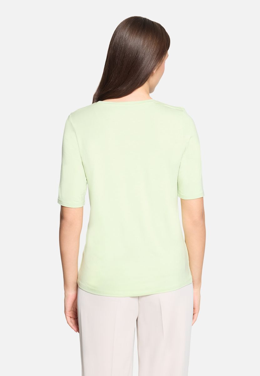 Kurzarmshirt mit Metallic-Print