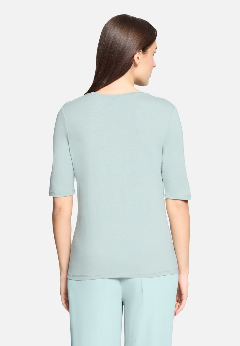 Kurzarmshirt mit Metallic-Print