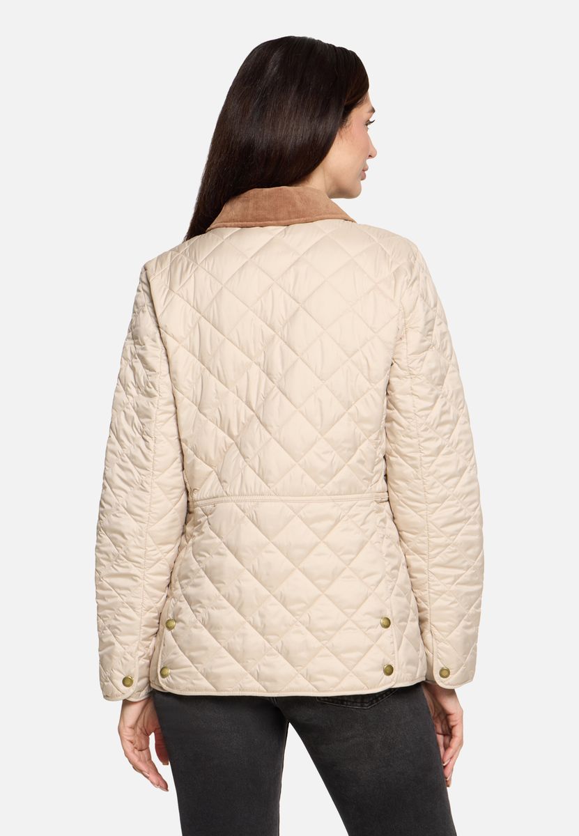 Gesteppte Outdoorjacke mit Cordkragen