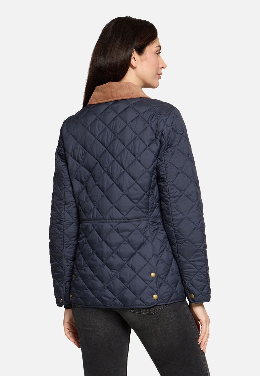 Gesteppte Outdoorjacke mit Cordkragen