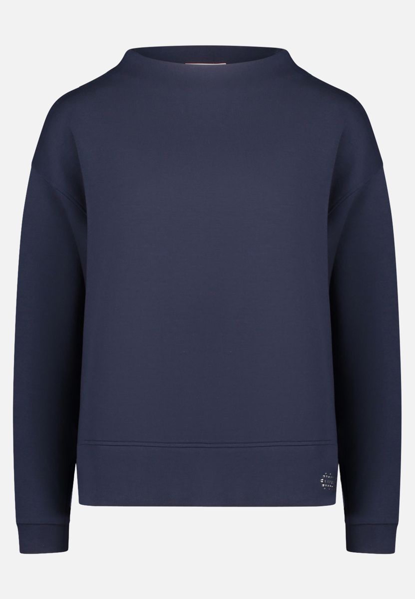 Minimalistisches Sweatshirt mit Stehkragen