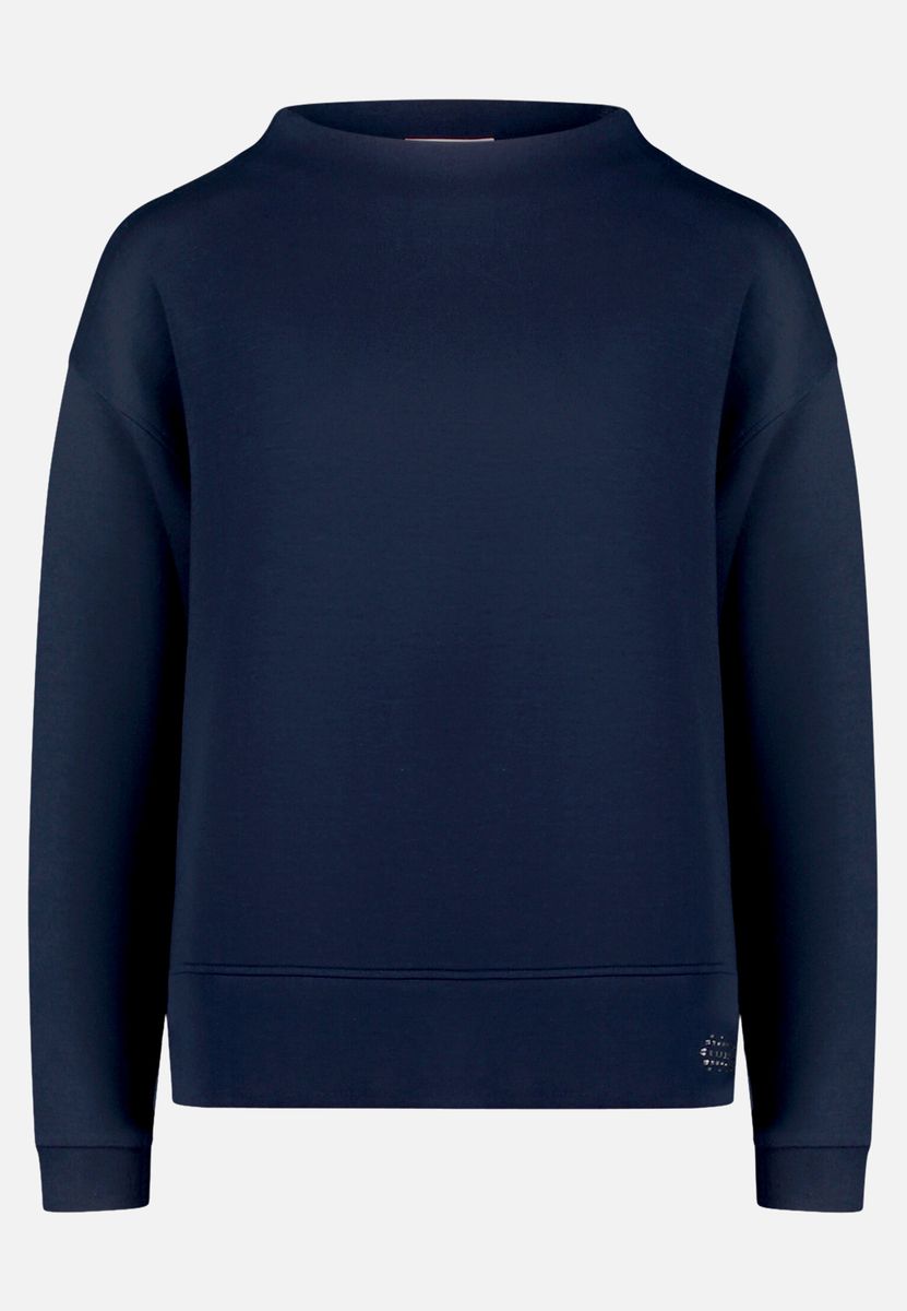 Minimalistisches Sweatshirt mit Stehkragen