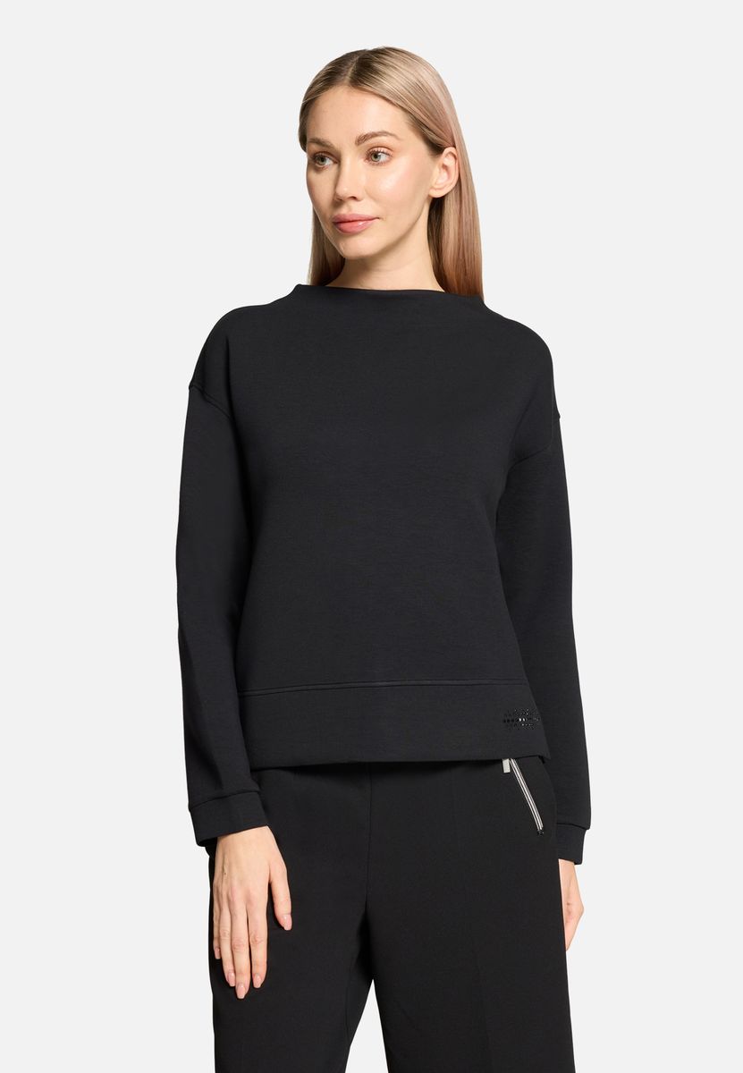 Minimalistisches Sweatshirt mit Stehkragen