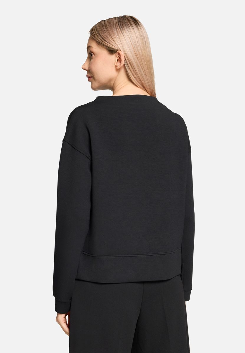 Minimalistisches Sweatshirt mit Stehkragen