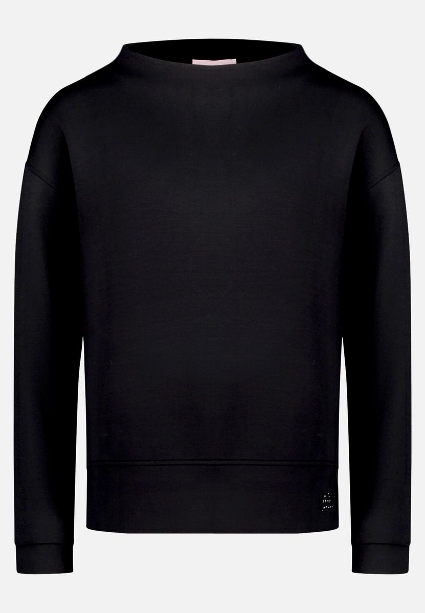 Minimalistisches Sweatshirt mit Stehkragen