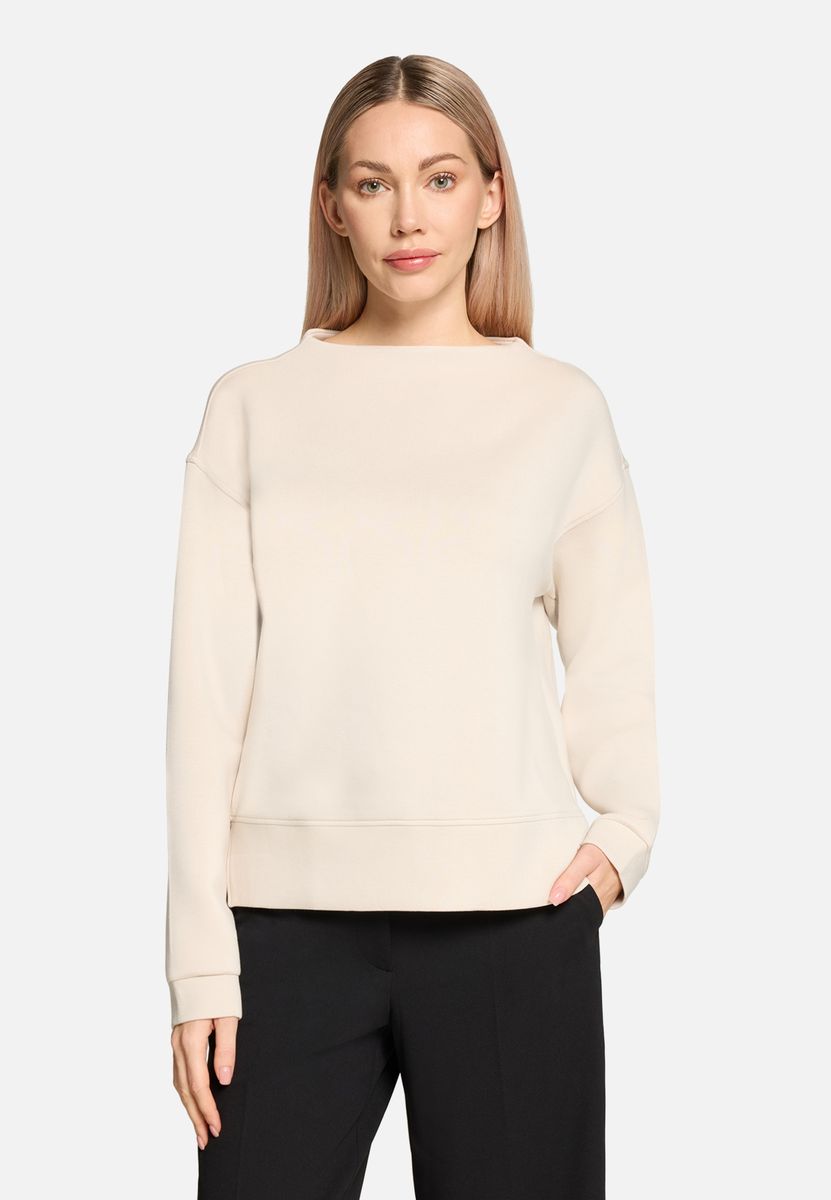 Minimalistisches Sweatshirt mit Stehkragen