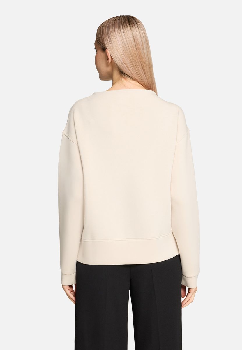 Minimalistisches Sweatshirt mit Stehkragen