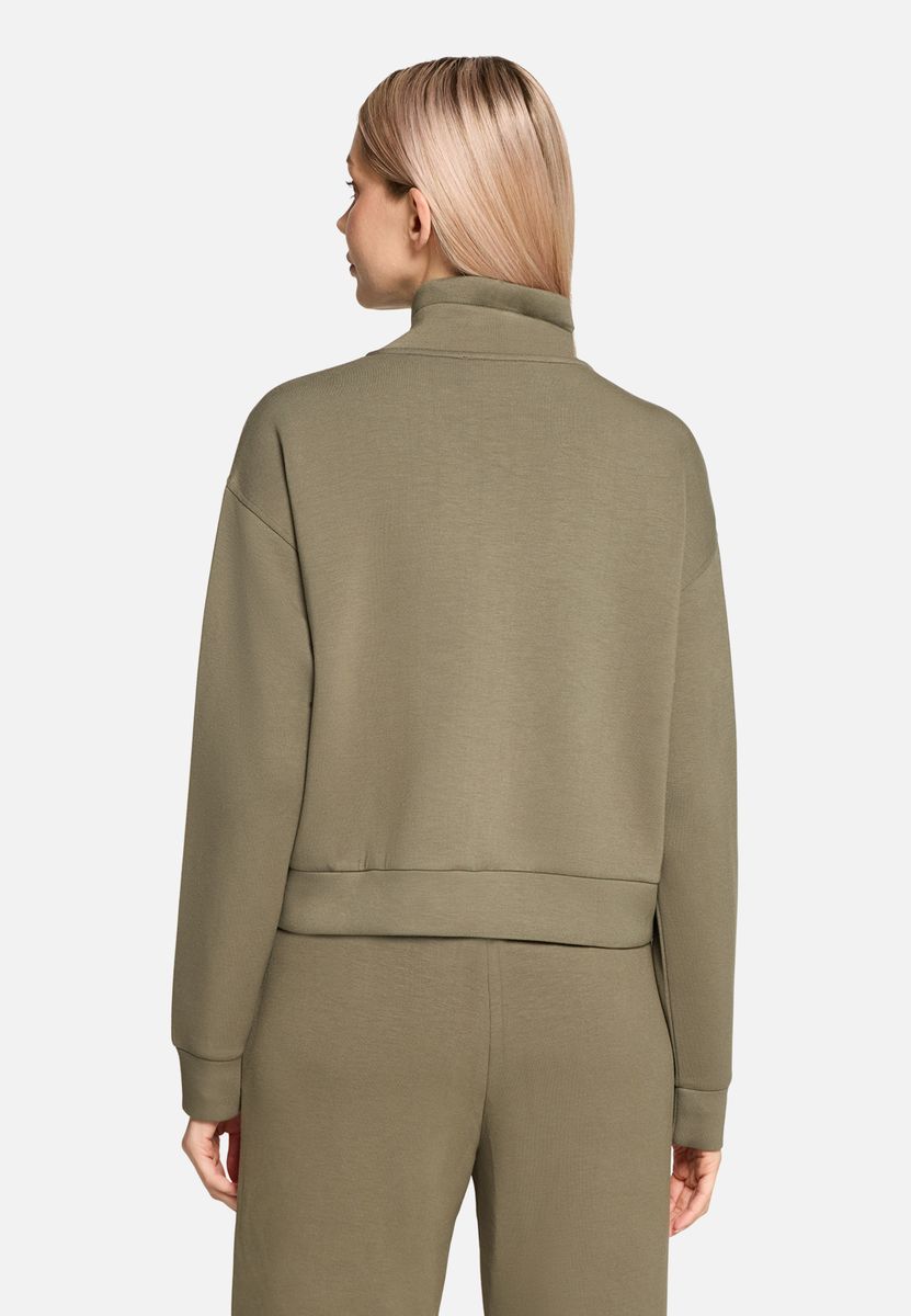 Shirtjacke mit Stehkragen und Nieten