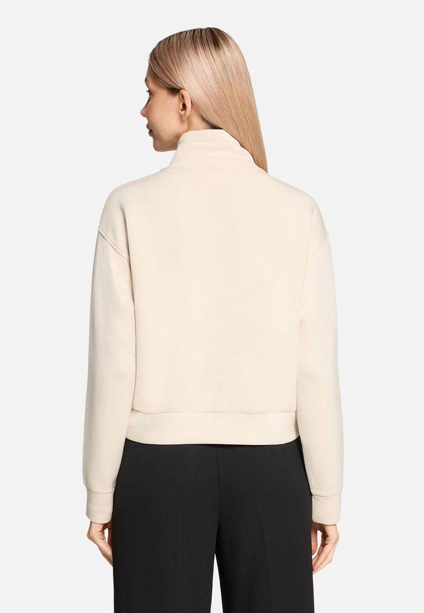 Shirtjacke mit Stehkragen und Nieten
