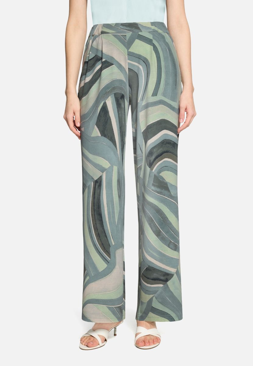 Relaxte Schlupfhose mit Grafikprint