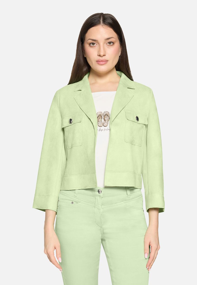 Minimalistische Cropped Blazer-Jacke