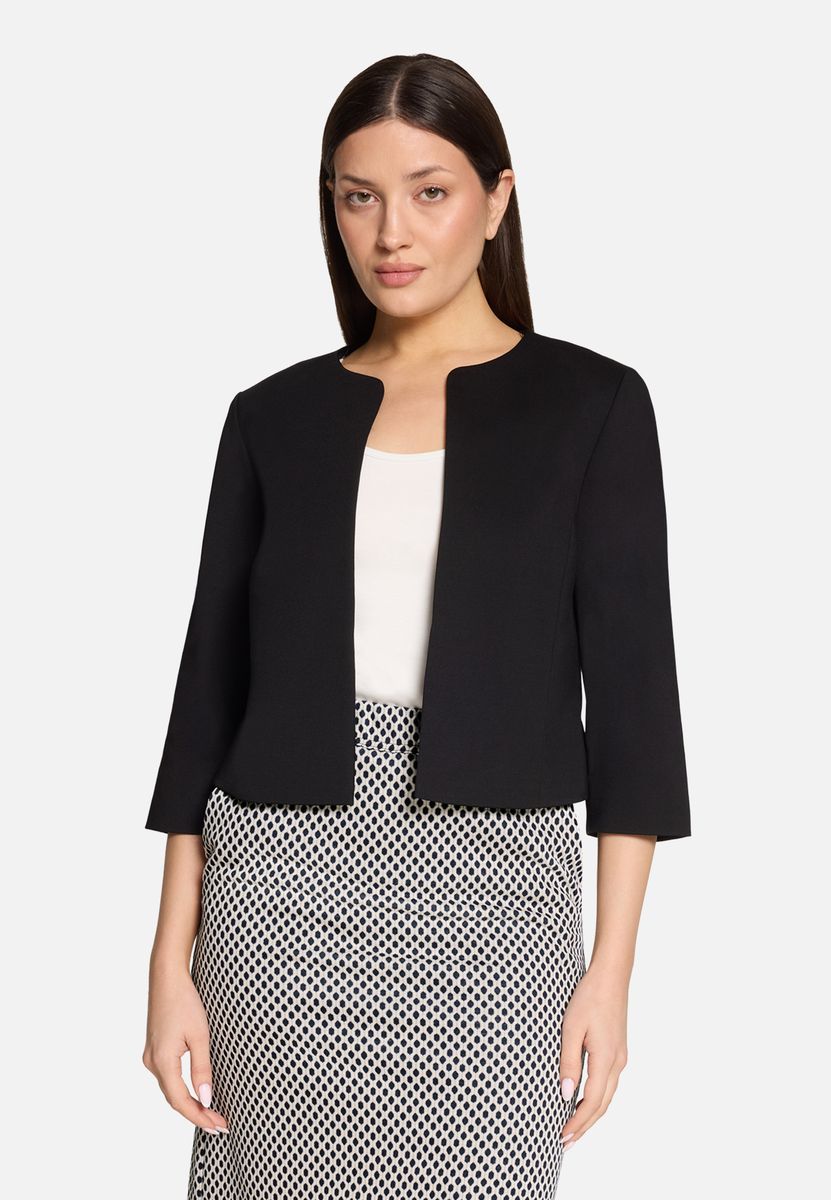 Minimalistische Cropped Blazer-Jacke