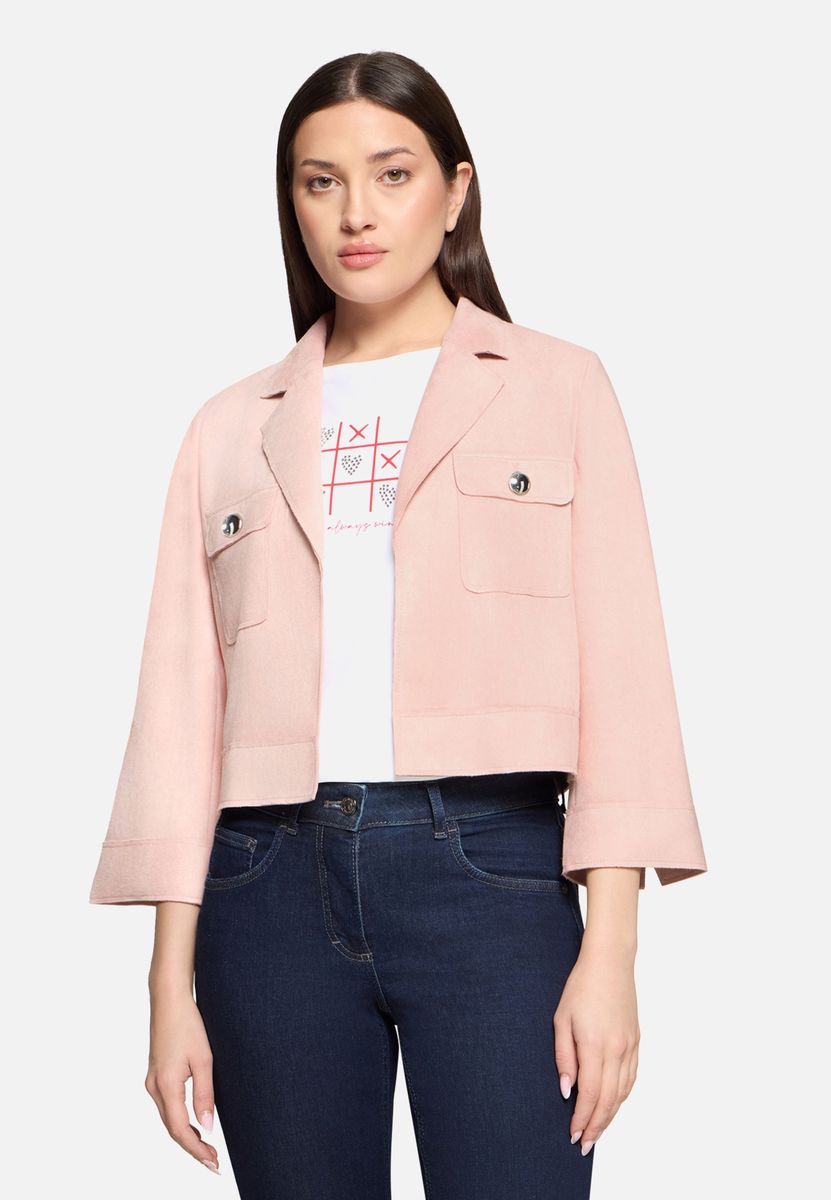 Minimalistische Cropped Blazer-Jacke