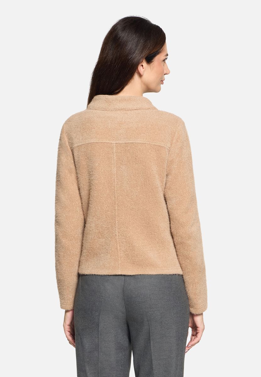 Strukturierte Blazer-Jacke mit Knöpfen