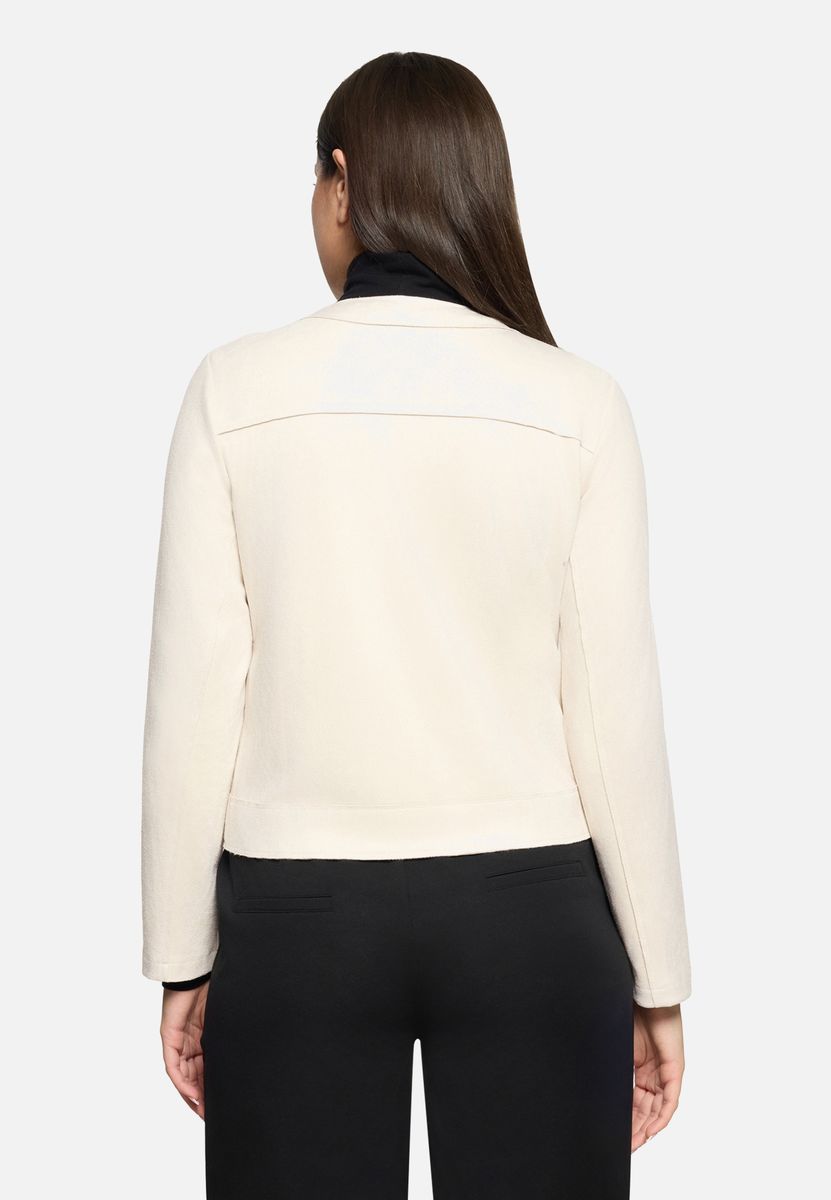 Strukturierte Blazer-Jacke mit Knöpfen
