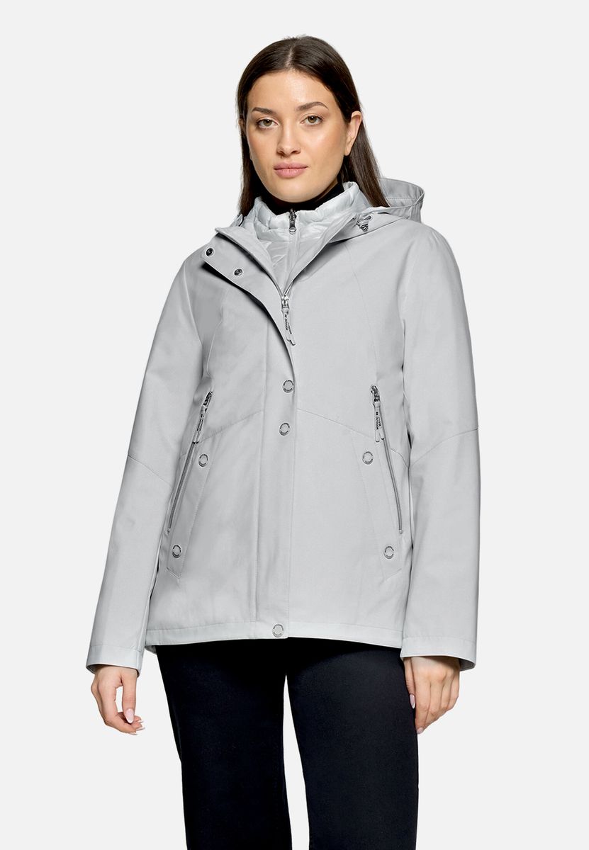 Vielseitige A-Linien Outdoorjacke mit Kapuze