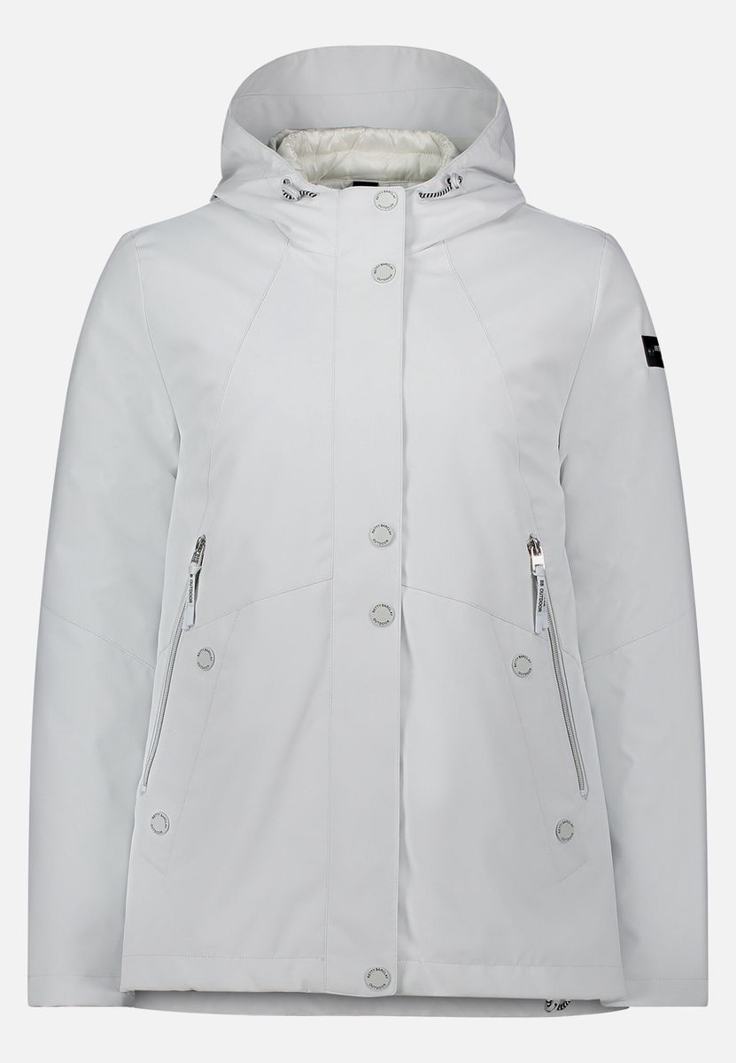 Vielseitige A-Linien Outdoorjacke mit Kapuze