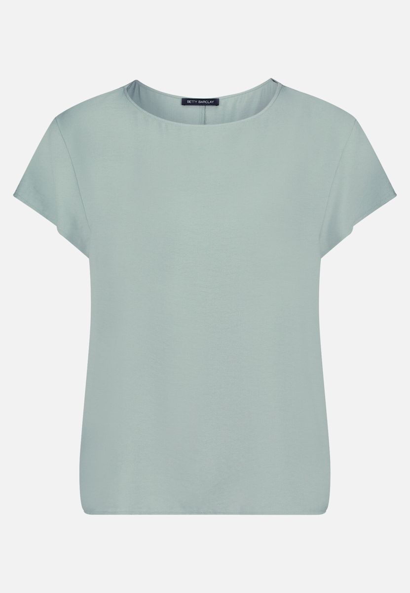 Minimalistisches Kurzarm-Blusenshirt