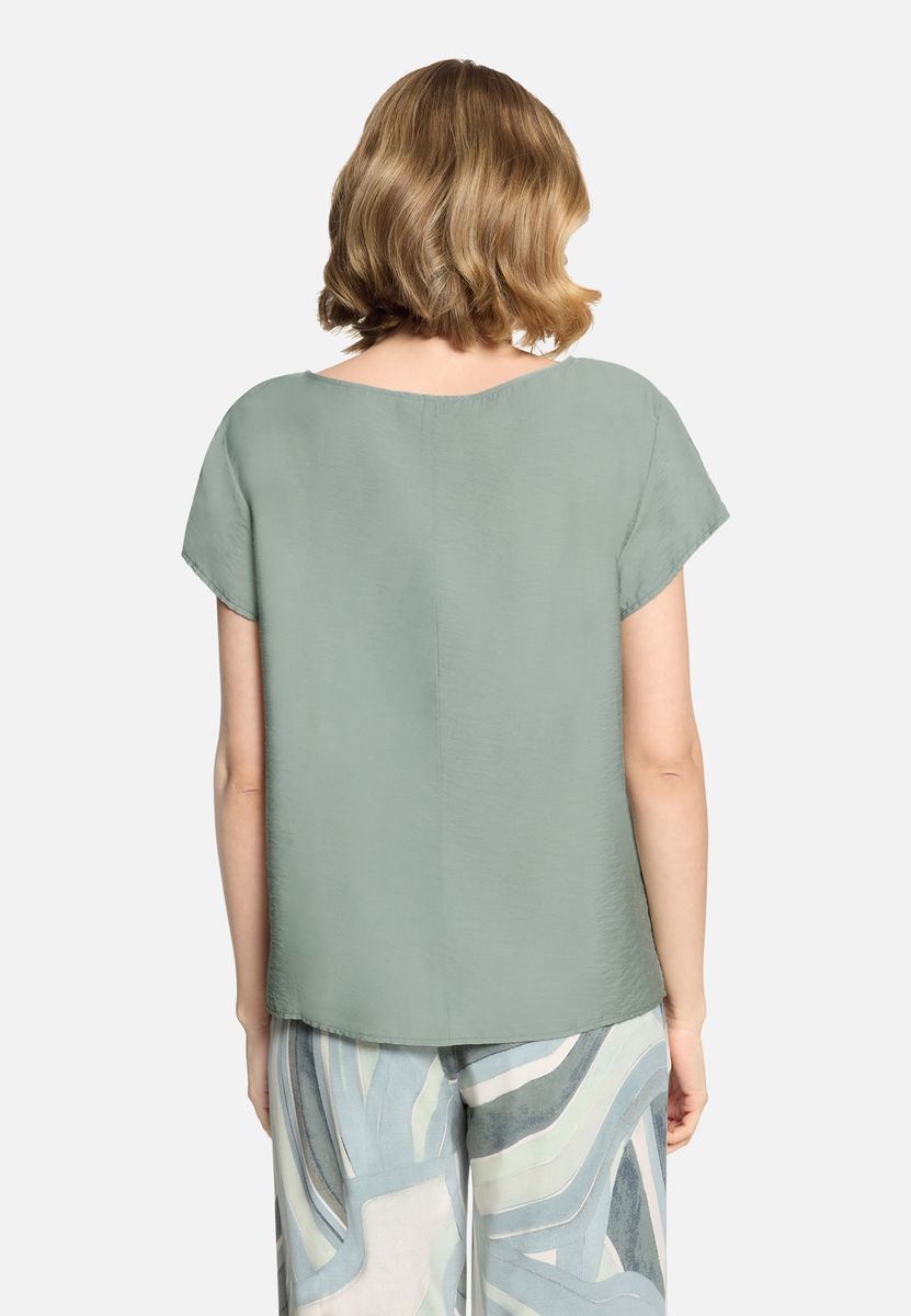 Minimalistisches Kurzarm-Blusenshirt