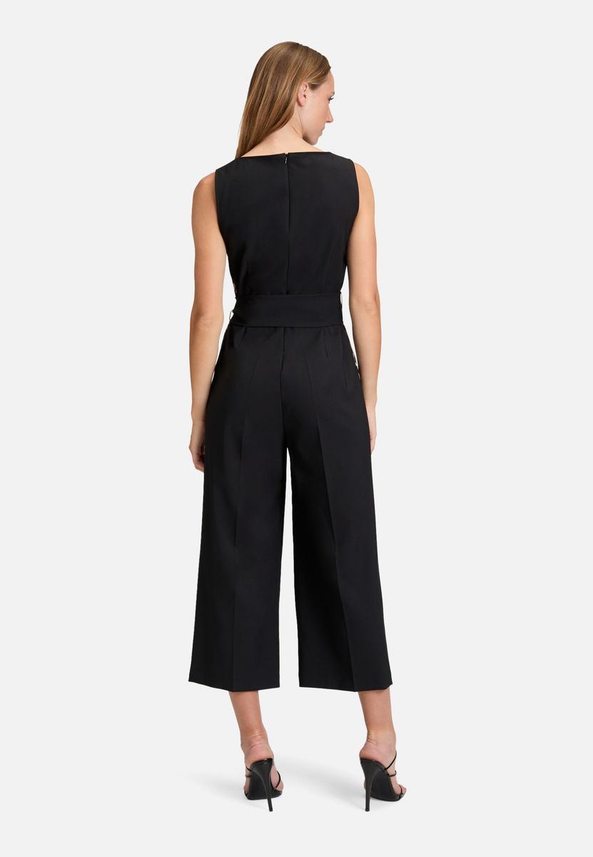 Zweifarbiger Jumpsuit mit weitem Bein