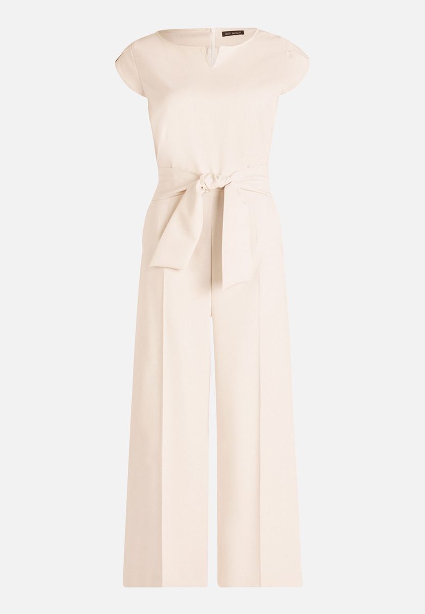 Zweifarbiger Jumpsuit mit weitem Bein