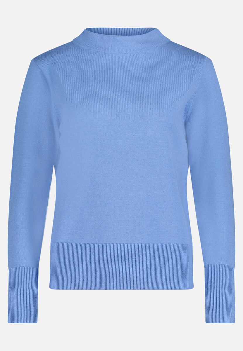 Eleganter Strickpullover mit Stehkragen