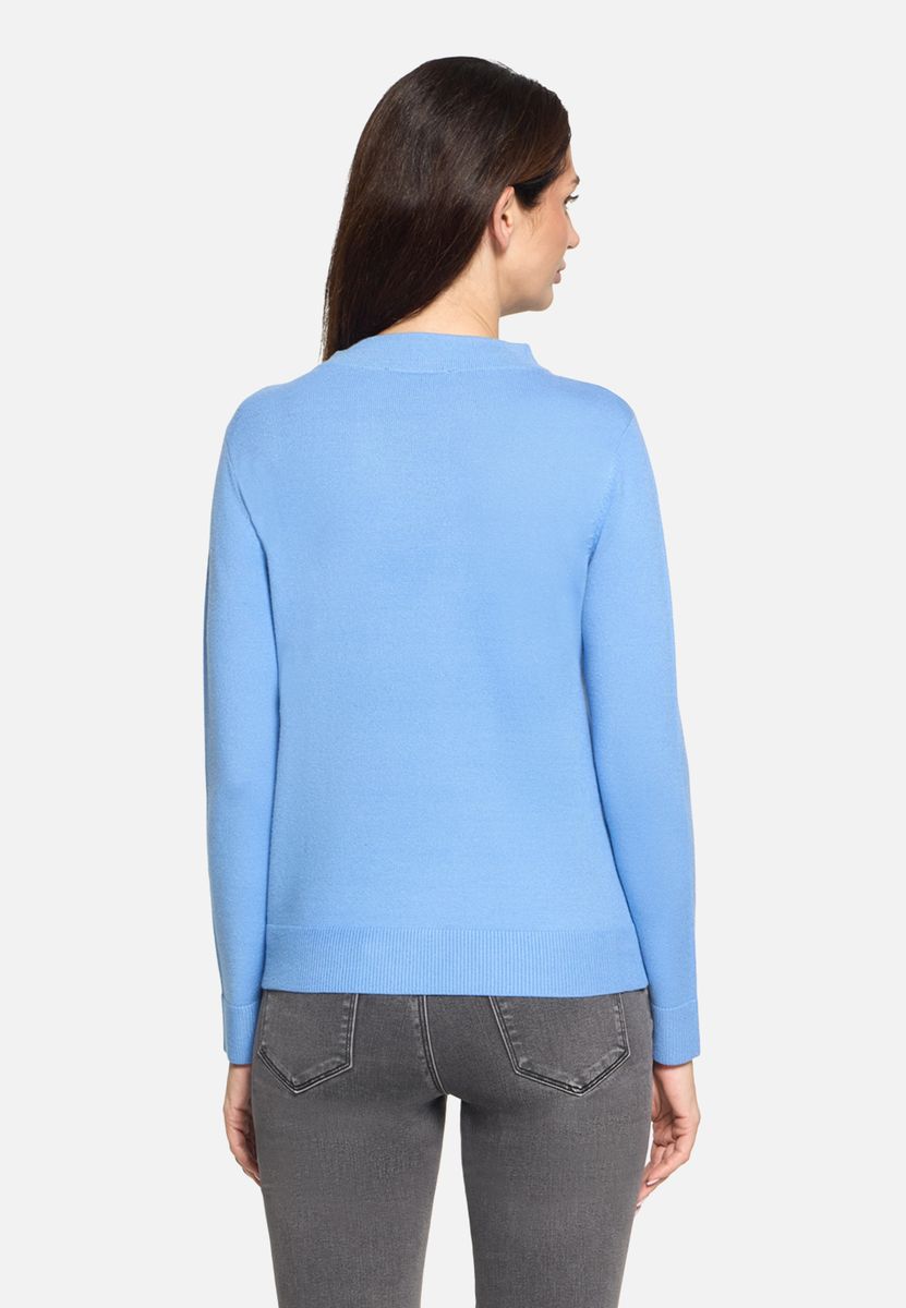 Eleganter Strickpullover mit Stehkragen