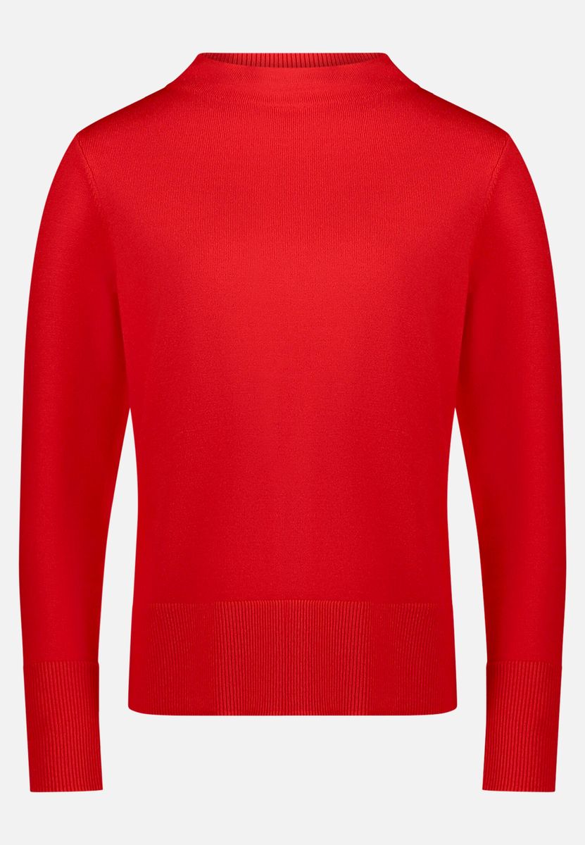 Eleganter Strickpullover mit Stehkragen