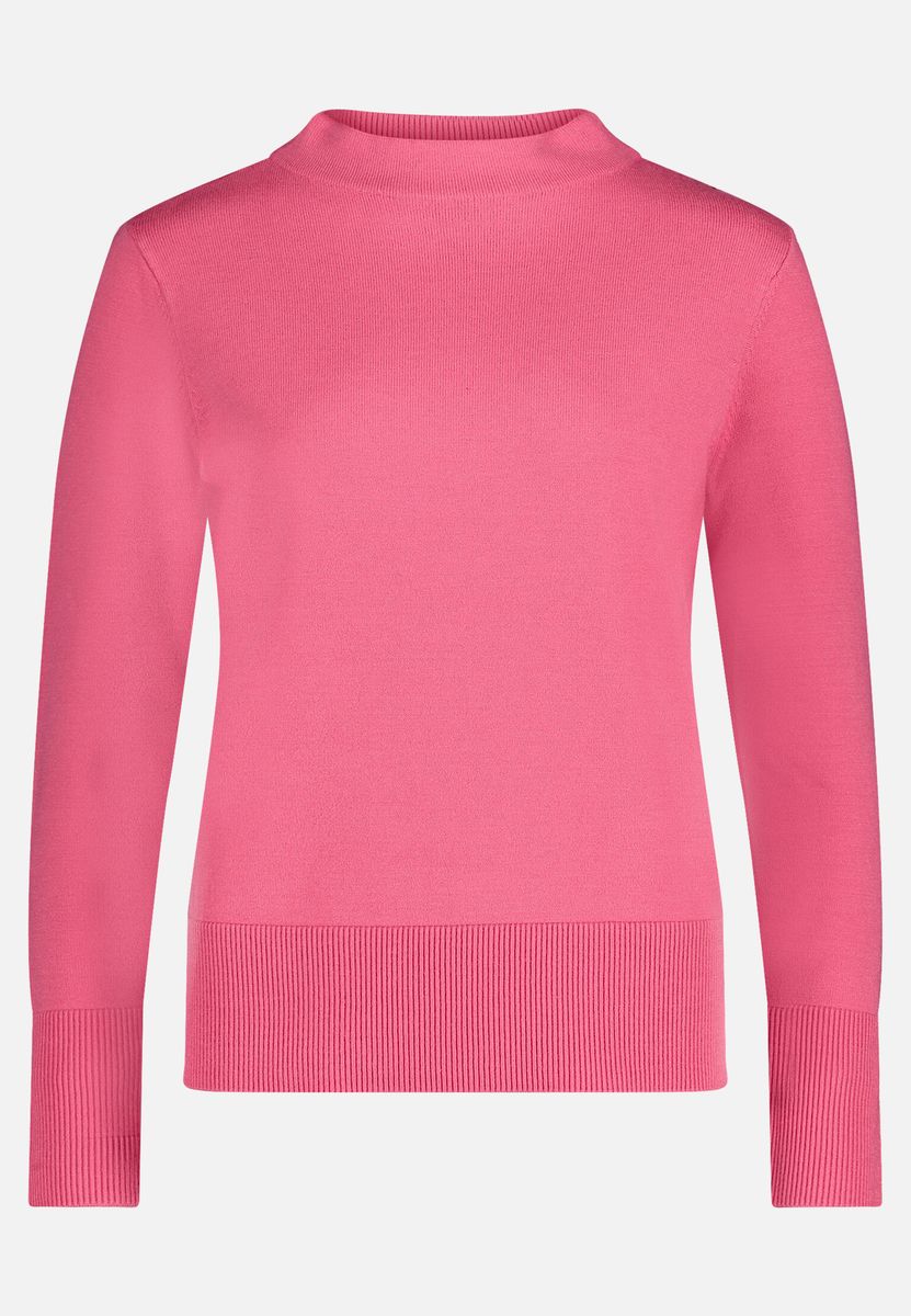 Eleganter Strickpullover mit Stehkragen