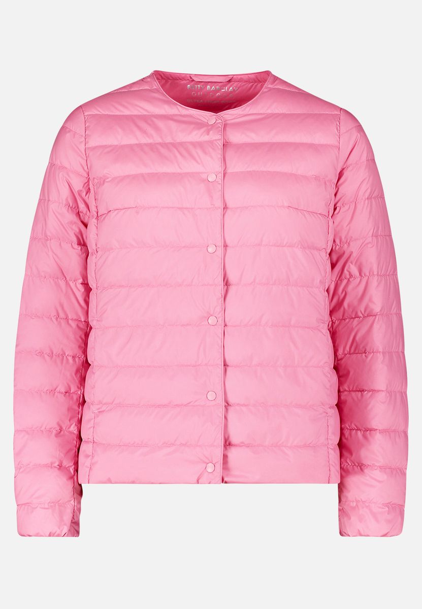 Gesteppte Daunenjacke mit Rundhalsausschnitt