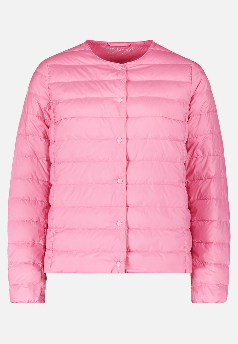 Gesteppte Daunenjacke mit Rundhalsausschnitt