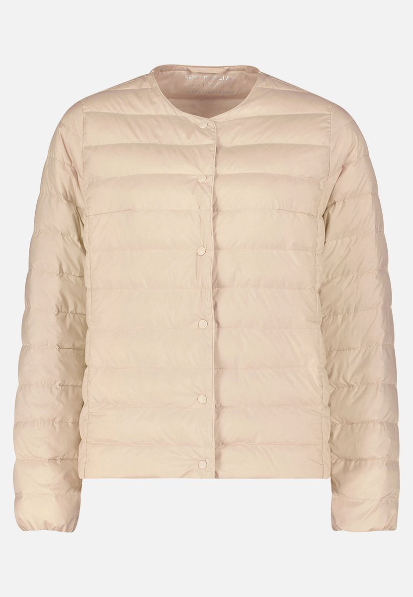 Gesteppte Daunenjacke mit Rundhalsausschnitt