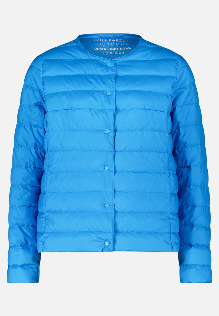 Gesteppte Daunenjacke mit Rundhalsausschnitt