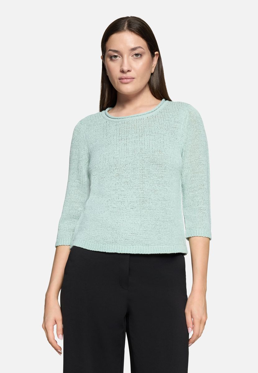 Weicher Strickpullover mit 3/4-Arm