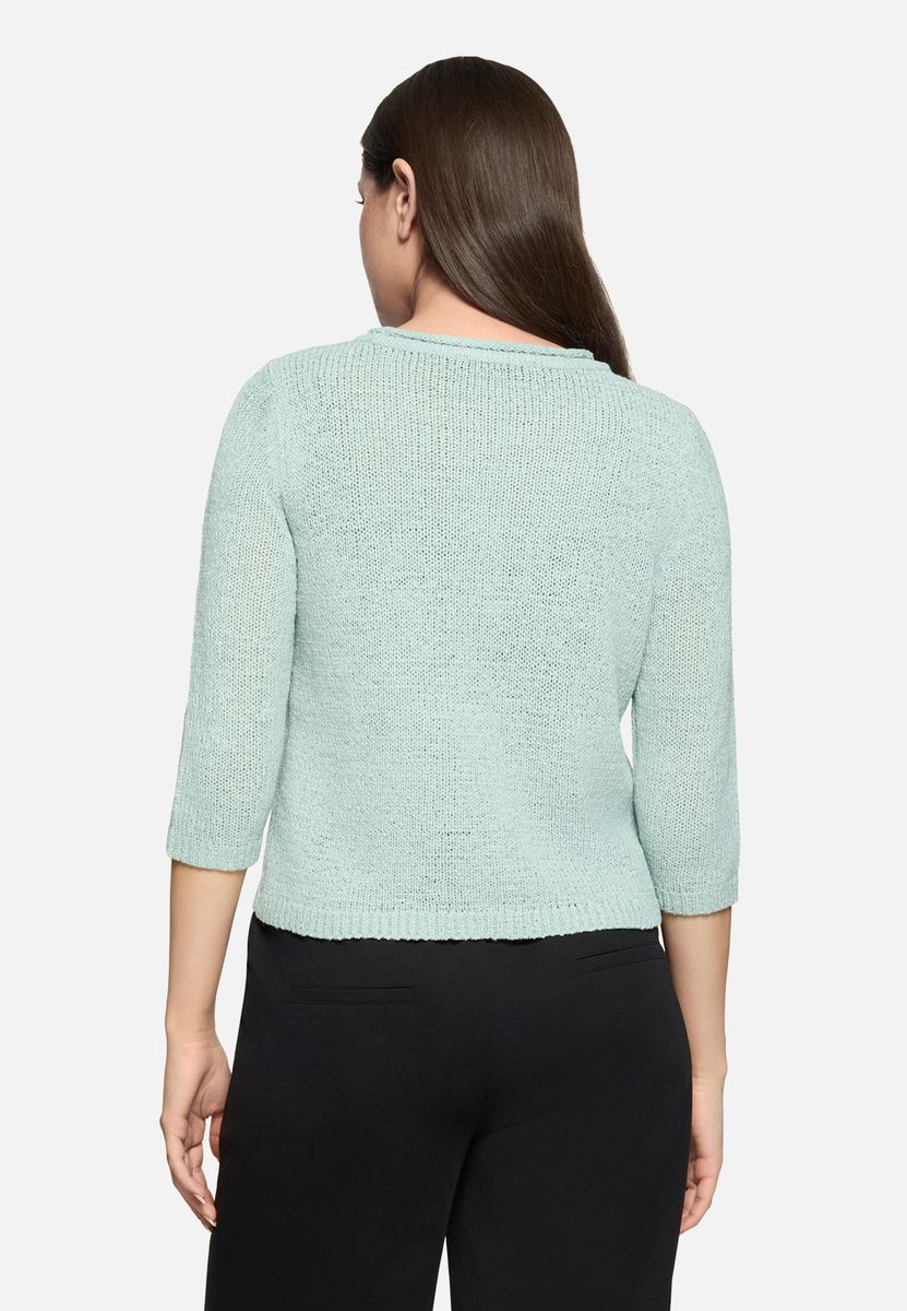 Weicher Strickpullover mit 3/4-Arm