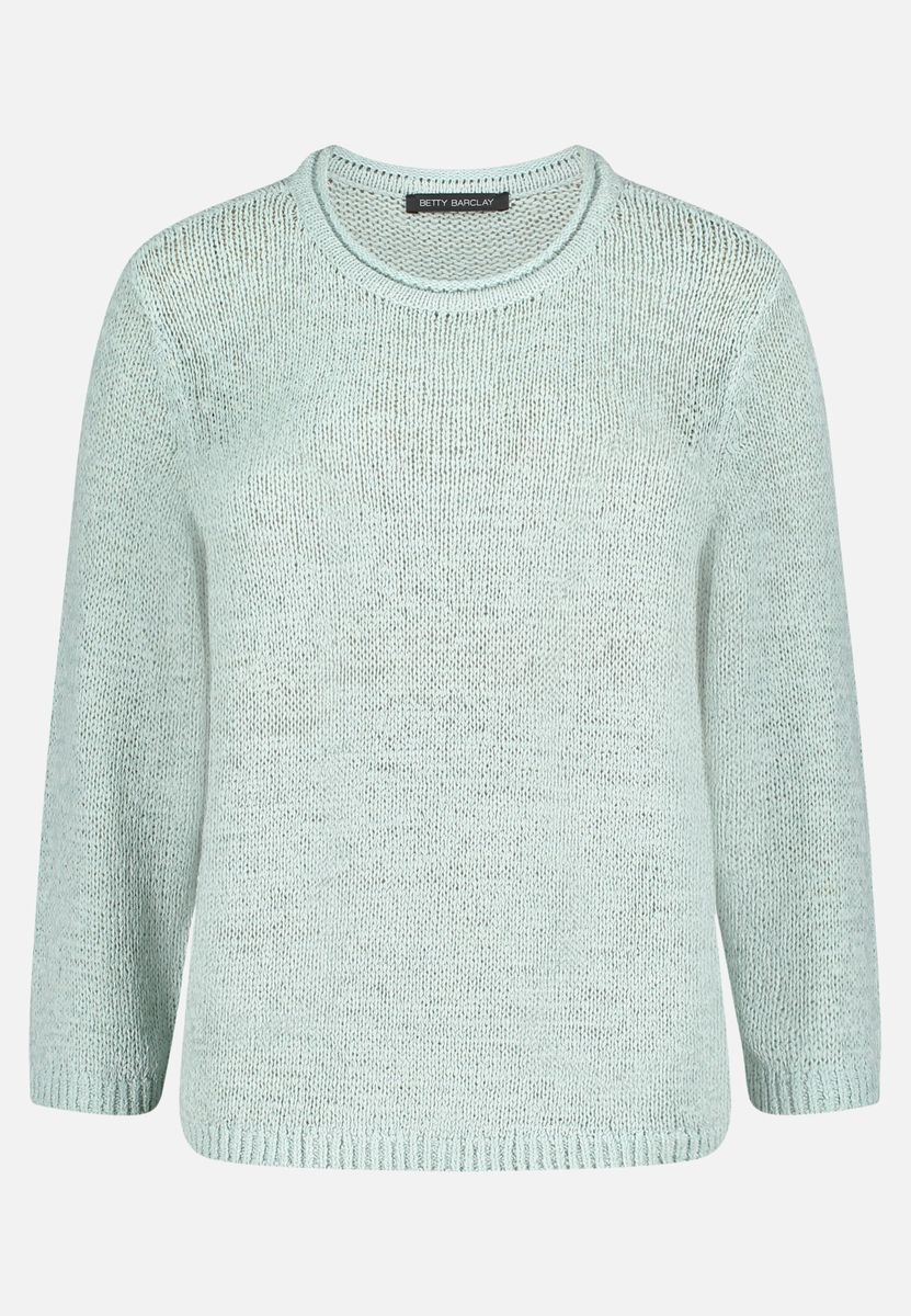 Weicher Strickpullover mit 3/4-Arm