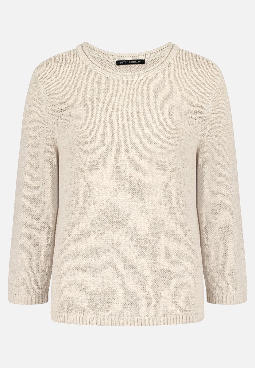 Weicher Strickpullover mit 3/4-Arm