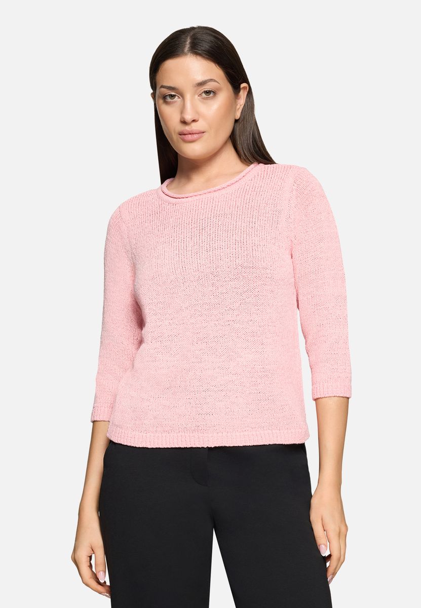 Weicher Strickpullover mit 3/4-Arm