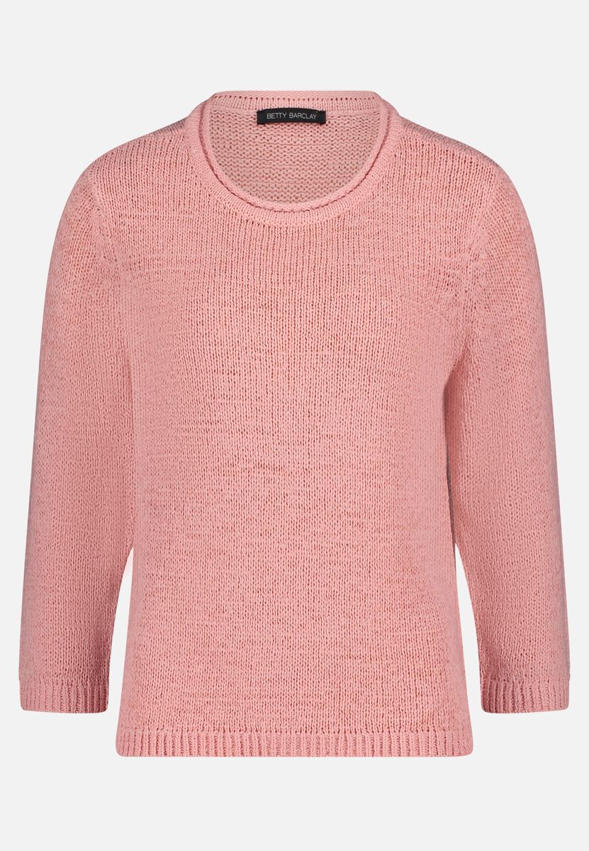 Weicher Strickpullover mit 3/4-Arm