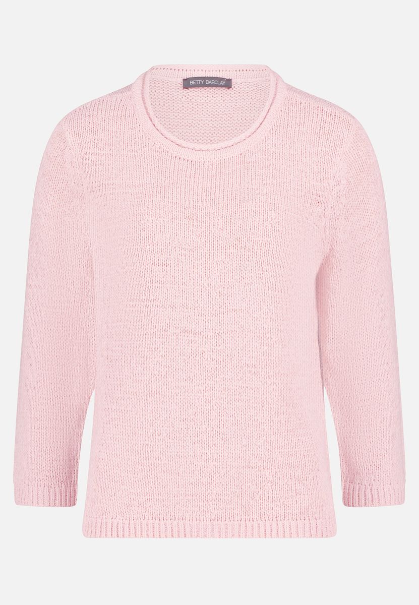 Weicher Strickpullover mit 3/4-Arm