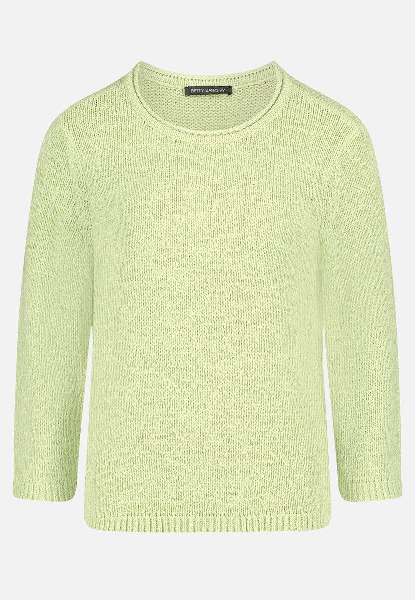 Weicher Strickpullover mit 3/4-Arm
