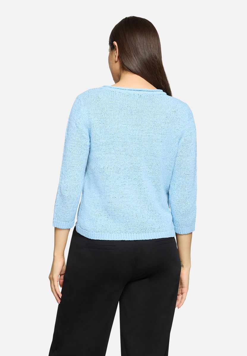 Weicher Strickpullover mit 3/4-Arm
