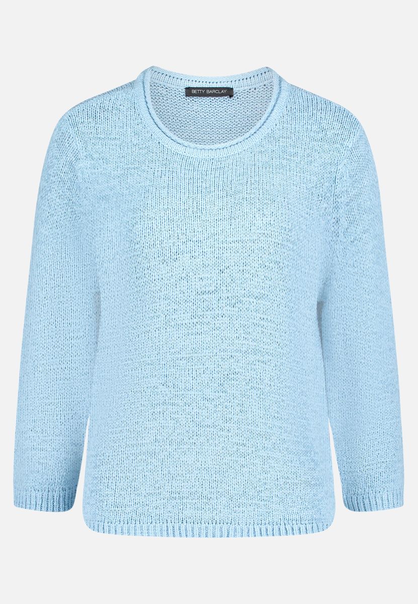 Weicher Strickpullover mit 3/4-Arm